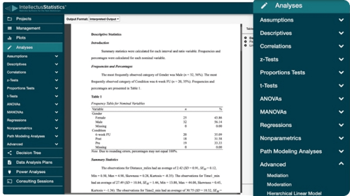 Intellectus Statistics